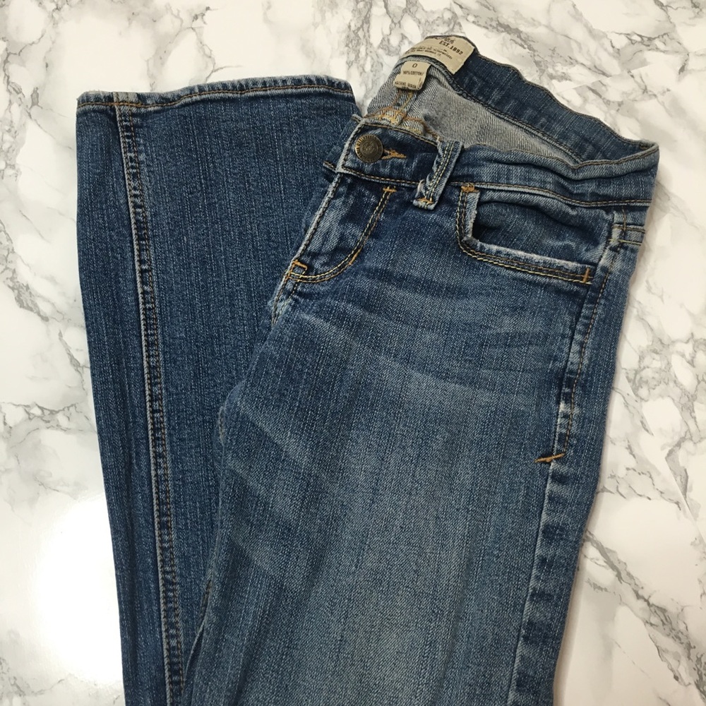 Abercrombie & Fitch straight leg jeans.